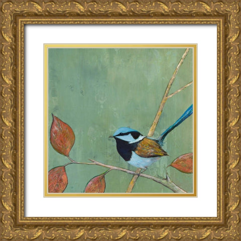 Resting Bird I Gold Ornate Wood Framed Art Print with Double Matting by Altug, Mehmet