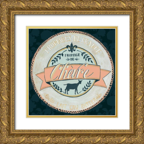 Cheese Label II Gold Ornate Wood Framed Art Print with Double Matting by Popp, Grace