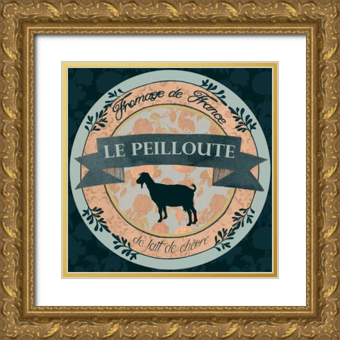 Cheese Label III Gold Ornate Wood Framed Art Print with Double Matting by Popp, Grace