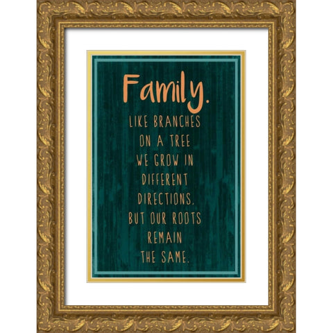 Spice Family Rules III Gold Ornate Wood Framed Art Print with Double Matting by Popp, Grace