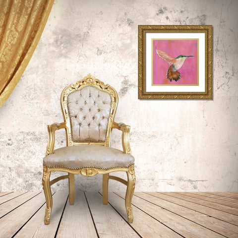Sweet Hummingbird I Gold Ornate Wood Framed Art Print with Double Matting by Altug, Mehmet