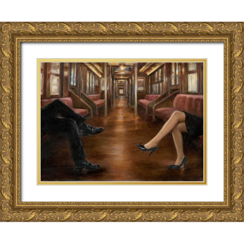 Last Stop Gold Ornate Wood Framed Art Print with Double Matting by Harper, Ethan