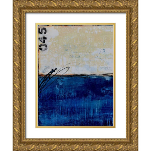 Beach 45 I Gold Ornate Wood Framed Art Print with Double Matting by Ashley, Erin