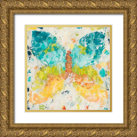 Prism Butterfly I Gold Ornate Wood Framed Art Print with Double Matting by Vess, June Erica