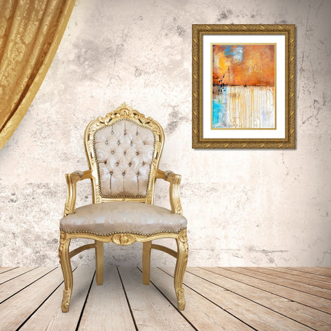 November Rain I Gold Ornate Wood Framed Art Print with Double Matting by Ashley, Erin