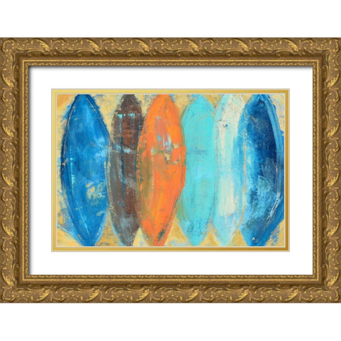 Navaho Summer Gold Ornate Wood Framed Art Print with Double Matting by Ashley, Erin