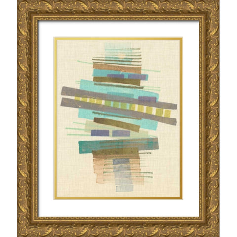 Balancing I Gold Ornate Wood Framed Art Print with Double Matting by Galapon, Nikki