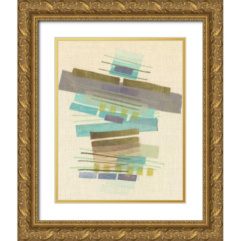 Balancing II Gold Ornate Wood Framed Art Print with Double Matting by Galapon, Nikki