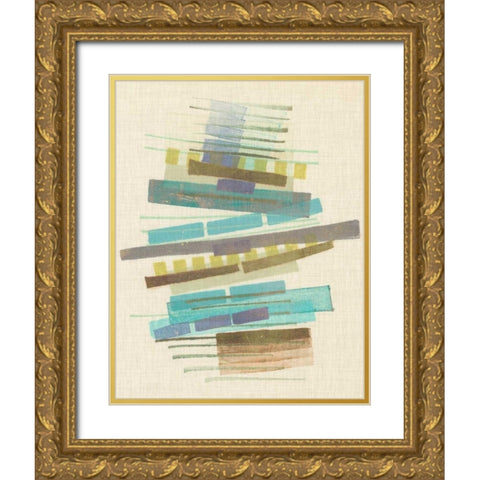 Balancing III Gold Ornate Wood Framed Art Print with Double Matting by Galapon, Nikki