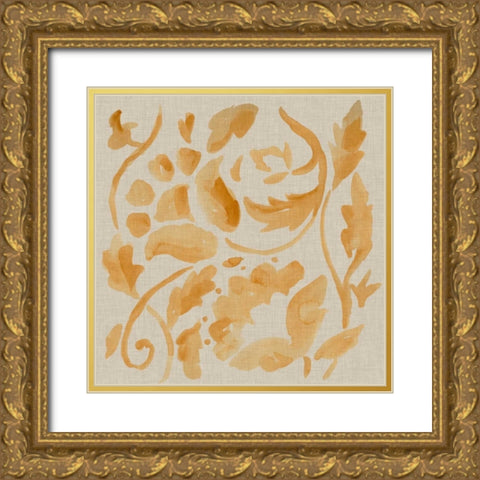 Meadow Walk III Gold Ornate Wood Framed Art Print with Double Matting by Zarris, Chariklia