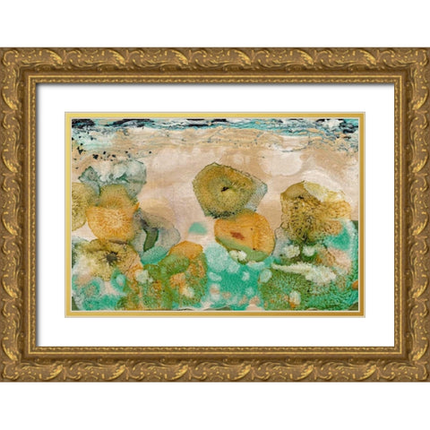 Beneath the Waves I Gold Ornate Wood Framed Art Print with Double Matting by Ludwig, Alicia