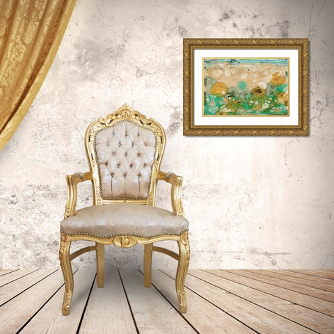 Beneath the Waves II Gold Ornate Wood Framed Art Print with Double Matting by Ludwig, Alicia