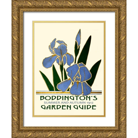 Boddingtons Garden Guide IV Gold Ornate Wood Framed Art Print with Double Matting by Vision Studio