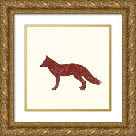 Timber Animals III Gold Ornate Wood Framed Art Print with Double Matting by Hambly, Anna