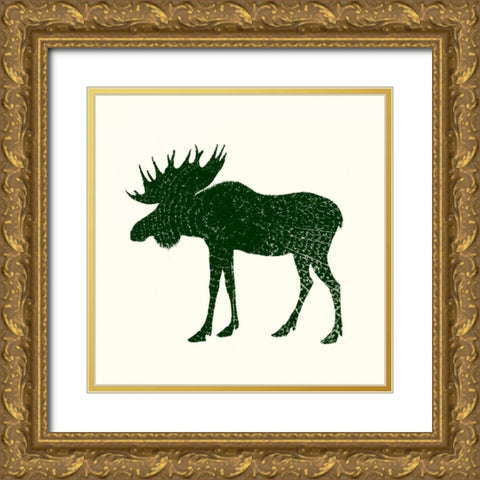 Timber Animals VI Gold Ornate Wood Framed Art Print with Double Matting by Hambly, Anna
