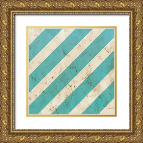 Seaside Signals V Gold Ornate Wood Framed Art Print with Double Matting by Vess, June Erica