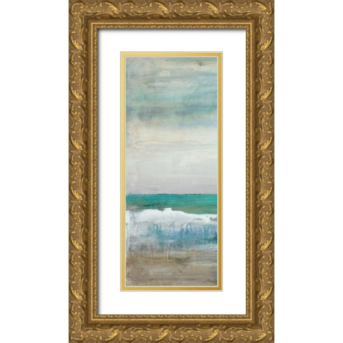 Inviting I Gold Ornate Wood Framed Art Print with Double Matting by Bramma, Lila