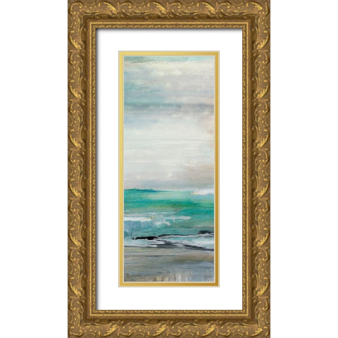 Inviting II Gold Ornate Wood Framed Art Print with Double Matting by Bramma, Lila