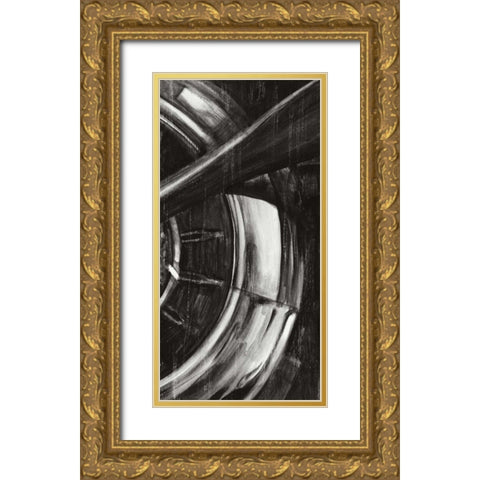 Vintage Propeller III Gold Ornate Wood Framed Art Print with Double Matting by Harper, Ethan