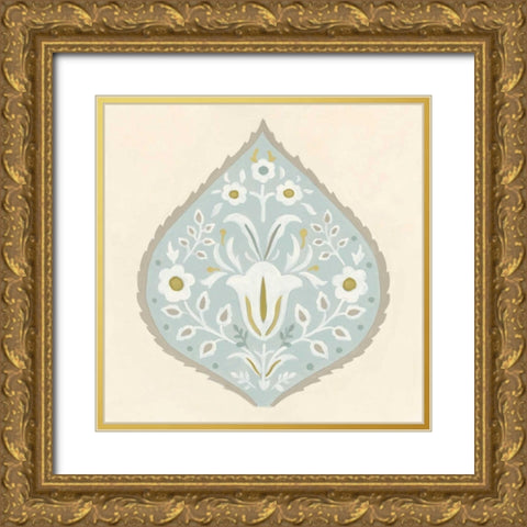 Floralia II Gold Ornate Wood Framed Art Print with Double Matting by Vess, June Erica