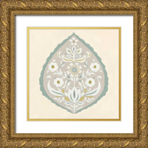 Floralia IV Gold Ornate Wood Framed Art Print with Double Matting by Vess, June Erica