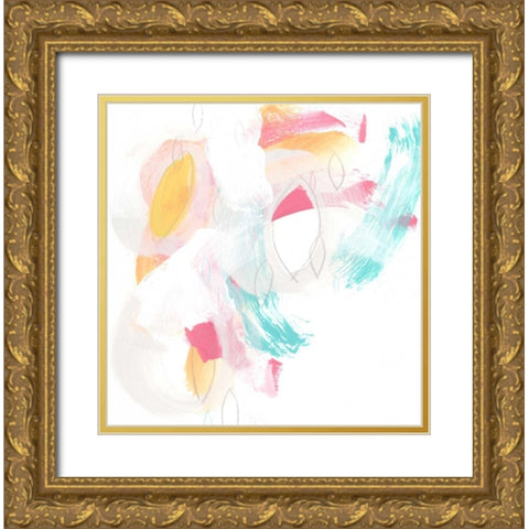 Salon Moderne III Gold Ornate Wood Framed Art Print with Double Matting by Vess, June Erica