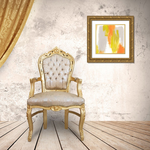 Pulse Echo I Gold Ornate Wood Framed Art Print with Double Matting by Vess, June Erica