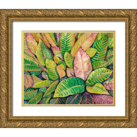 Tropical Close Up I Gold Ornate Wood Framed Art Print with Double Matting by OToole, Tim