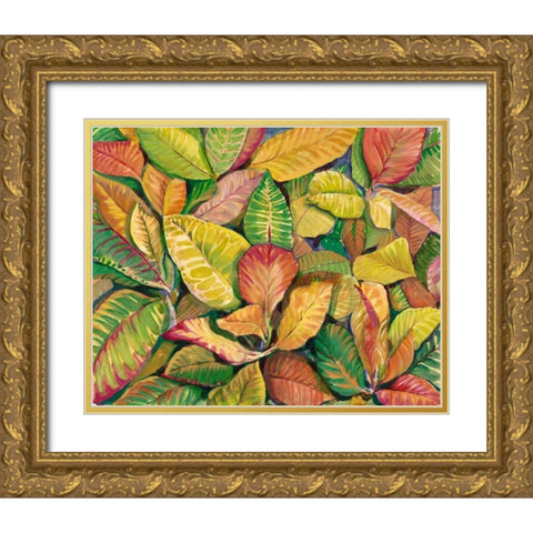 Tropical Close Up II Gold Ornate Wood Framed Art Print with Double Matting by OToole, Tim