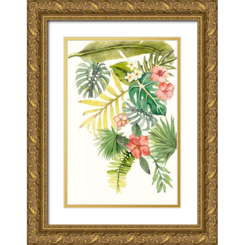 Soft Tropics I Gold Ornate Wood Framed Art Print with Double Matting by McCavitt, Naomi