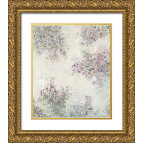 Twig Blossoms IV Gold Ornate Wood Framed Art Print with Double Matting by OToole, Tim