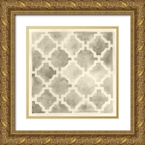 Neutral Impressions II Gold Ornate Wood Framed Art Print with Double Matting by Vess, June Erica