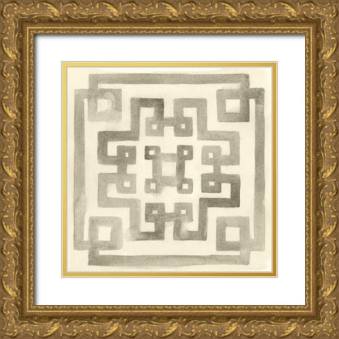 Neutral Impressions VI Gold Ornate Wood Framed Art Print with Double Matting by Vess, June Erica