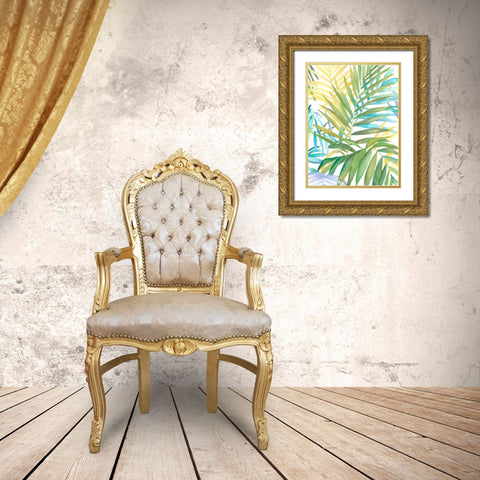 Tropical Pattern I Gold Ornate Wood Framed Art Print with Double Matting by Meagher, Megan