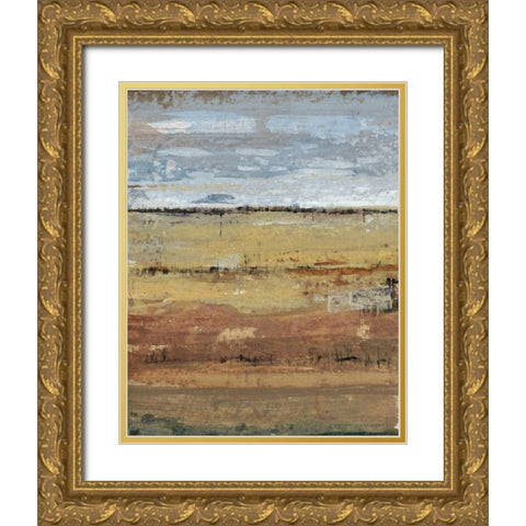 Field Layers I Gold Ornate Wood Framed Art Print with Double Matting by OToole, Tim