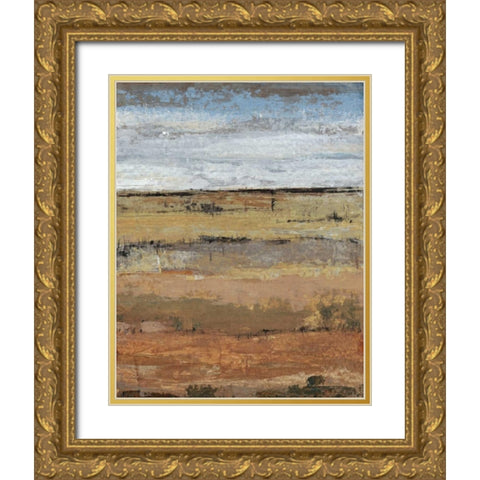 Field Layers II Gold Ornate Wood Framed Art Print with Double Matting by OToole, Tim