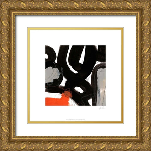 Chromatic Impulse II Gold Ornate Wood Framed Art Print with Double Matting by Vess, June Erica