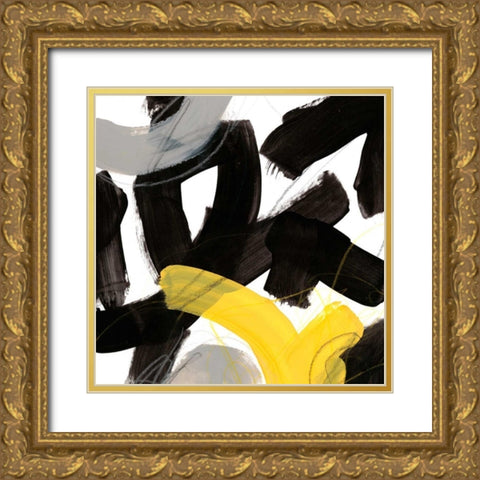 Chromatic Impulse V Gold Ornate Wood Framed Art Print with Double Matting by Vess, June Erica