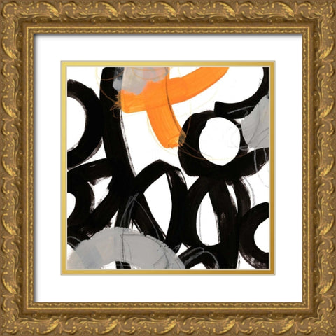 Chromatic Impulse VI Gold Ornate Wood Framed Art Print with Double Matting by Vess, June Erica