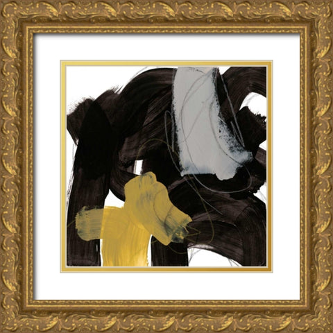 Chromatic Impulse IX Gold Ornate Wood Framed Art Print with Double Matting by Vess, June Erica