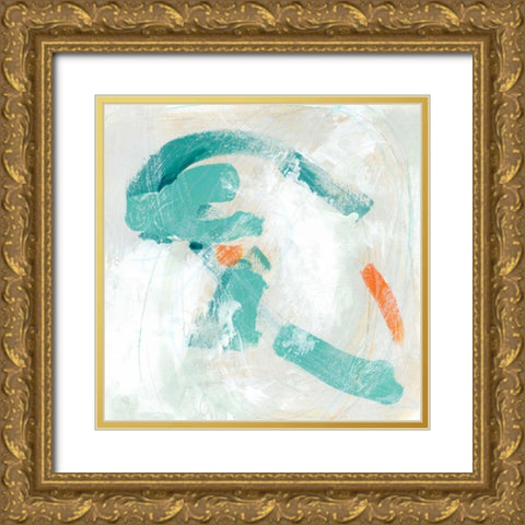 Tidal Current II Gold Ornate Wood Framed Art Print with Double Matting by Vess, June Erica