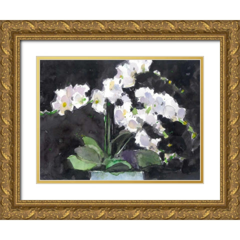 Something Floral VII Gold Ornate Wood Framed Art Print with Double Matting by Dixon, Samuel
