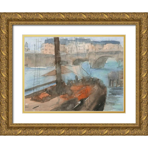 Venice Watercolors IV Gold Ornate Wood Framed Art Print with Double Matting by Dixon, Samuel