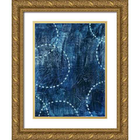 Drifting I Gold Ornate Wood Framed Art Print with Double Matting by Popp, Grace