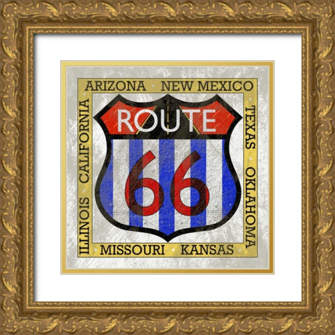 Garage Sign III Gold Ornate Wood Framed Art Print with Double Matting by Studio W