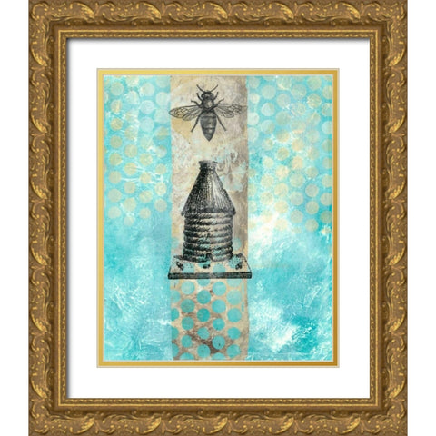 Vintage Beekeeper I Gold Ornate Wood Framed Art Print with Double Matting by McCavitt, Naomi
