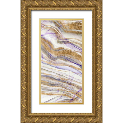 Amethyst and Gold II Gold Ornate Wood Framed Art Print with Double Matting by Studio W