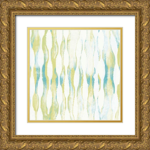 Pattern Waves IV Gold Ornate Wood Framed Art Print with Double Matting by Goldberger, Jennifer
