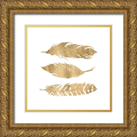 Golden Quote IV Gold Ornate Wood Framed Art Print with Double Matting by Hambly, Anna