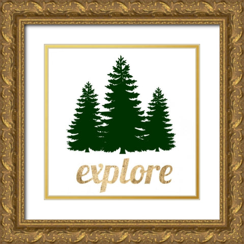Golden Quote X Gold Ornate Wood Framed Art Print with Double Matting by Hambly, Anna